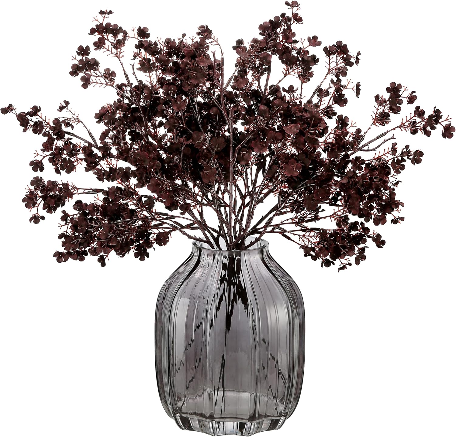 Jaky-global Babys Breath Orange Silk Artificial Flowers 6 Bundle European Fake Silk Plants Decor Wedding Party Farmhouse Decoration Bouquets Real - Image 13