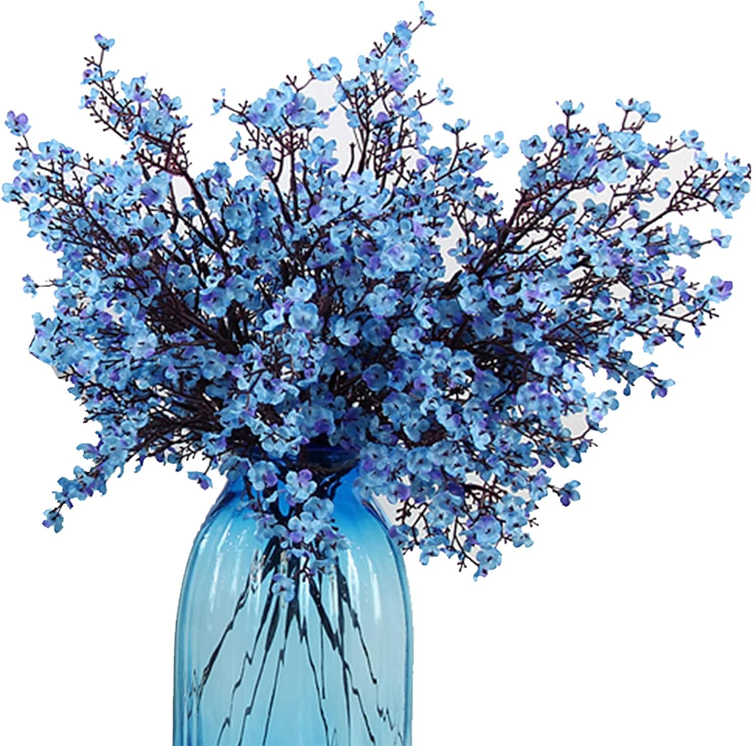 Jaky-global Babys Breath Orange Silk Artificial Flowers 6 Bundle European Fake Silk Plants Decor Wedding Party Farmhouse Decoration Bouquets Real - Image 17