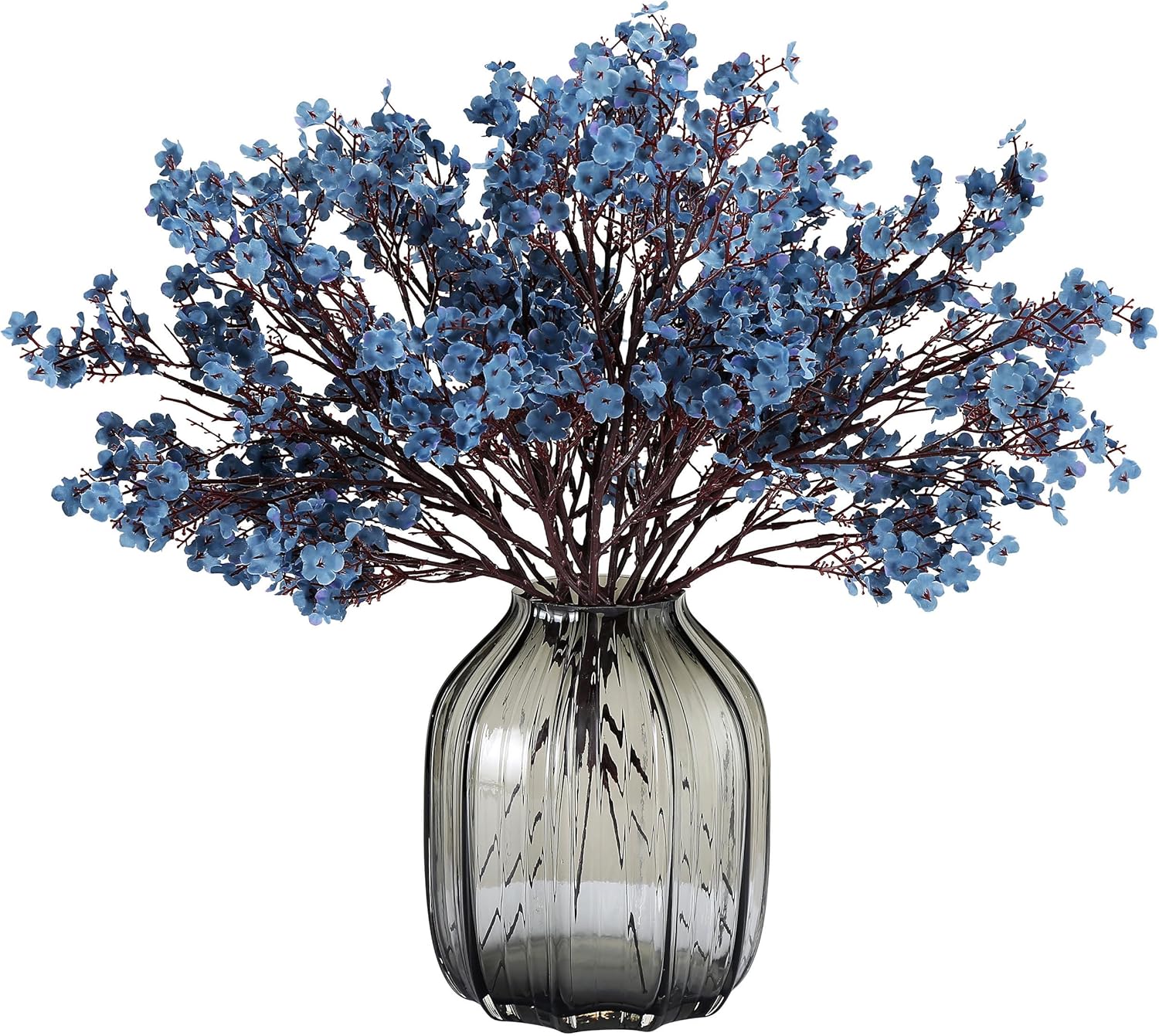 Jaky-global Babys Breath Orange Silk Artificial Flowers 6 Bundle European Fake Silk Plants Decor Wedding Party Farmhouse Decoration Bouquets Real - Image 23
