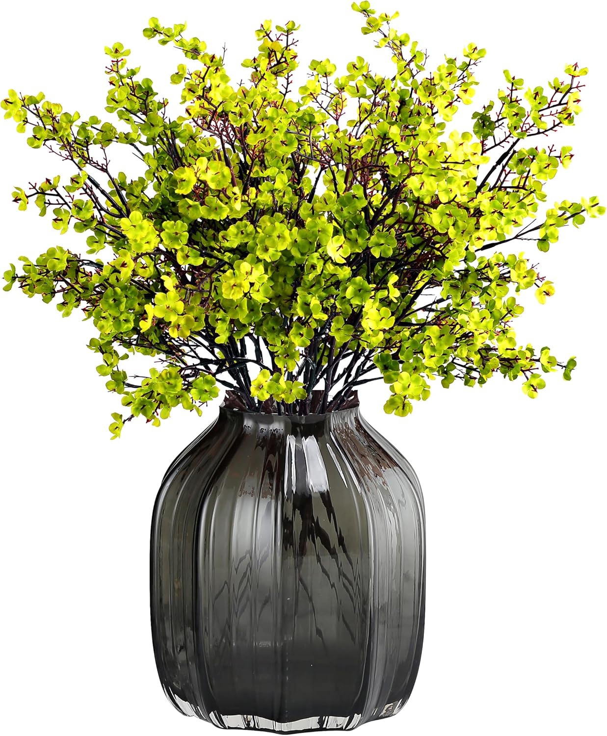 Jaky-global Babys Breath Orange Silk Artificial Flowers 6 Bundle European Fake Silk Plants Decor Wedding Party Farmhouse Decoration Bouquets Real - Image 30