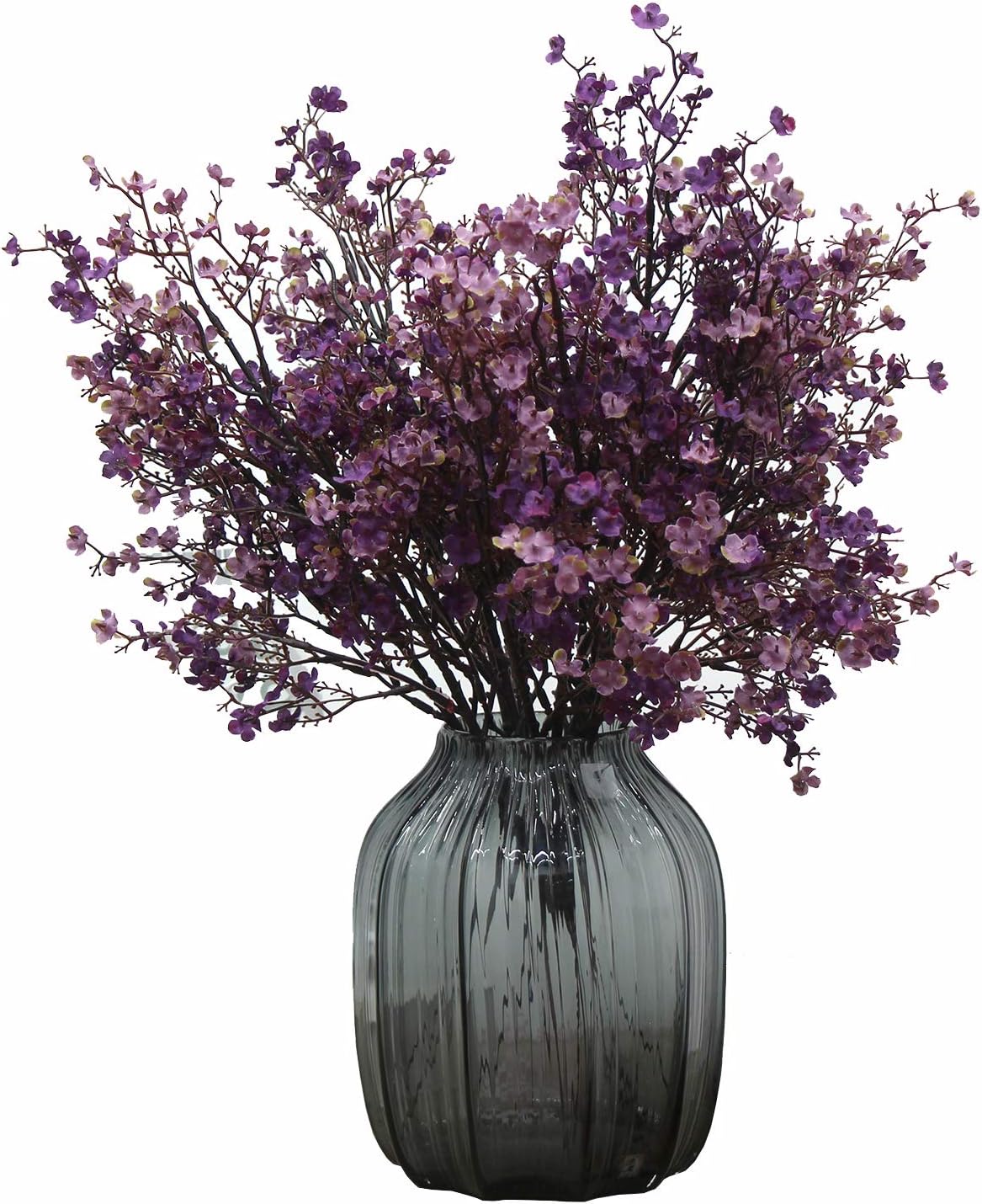 Jaky-global Babys Breath Orange Silk Artificial Flowers 6 Bundle European Fake Silk Plants Decor Wedding Party Farmhouse Decoration Bouquets Real - Image 33