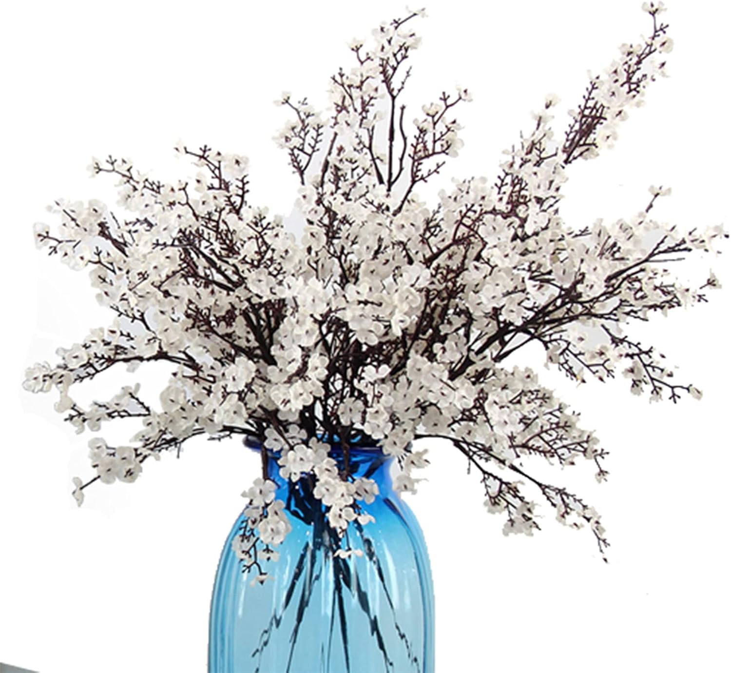 Jaky-global Babys Breath Orange Silk Artificial Flowers 6 Bundle European Fake Silk Plants Decor Wedding Party Farmhouse Decoration Bouquets Real - Image 41