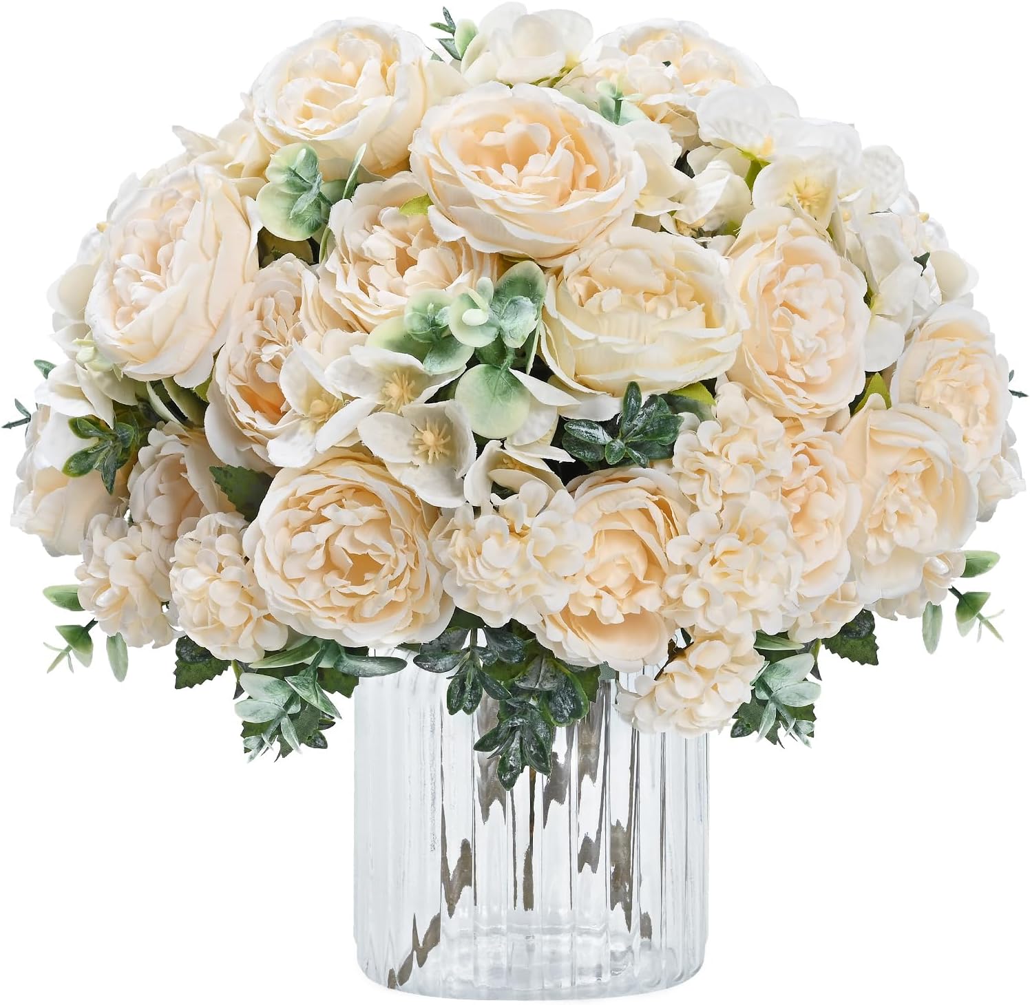 Light Pink Artificial Peony Flower Bouquet - Image 11