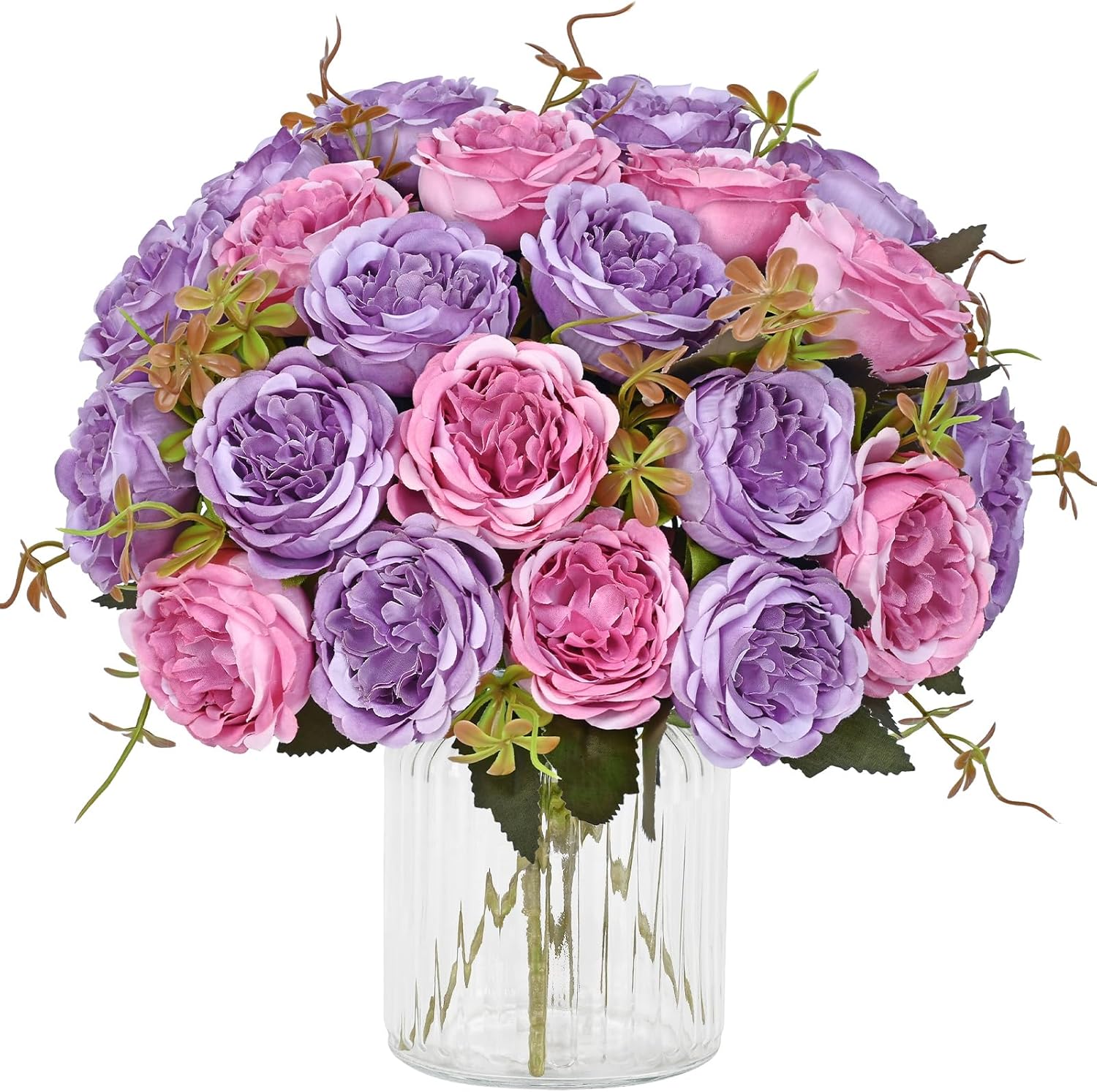 Light Pink Artificial Peony Flower Bouquet - Image 24
