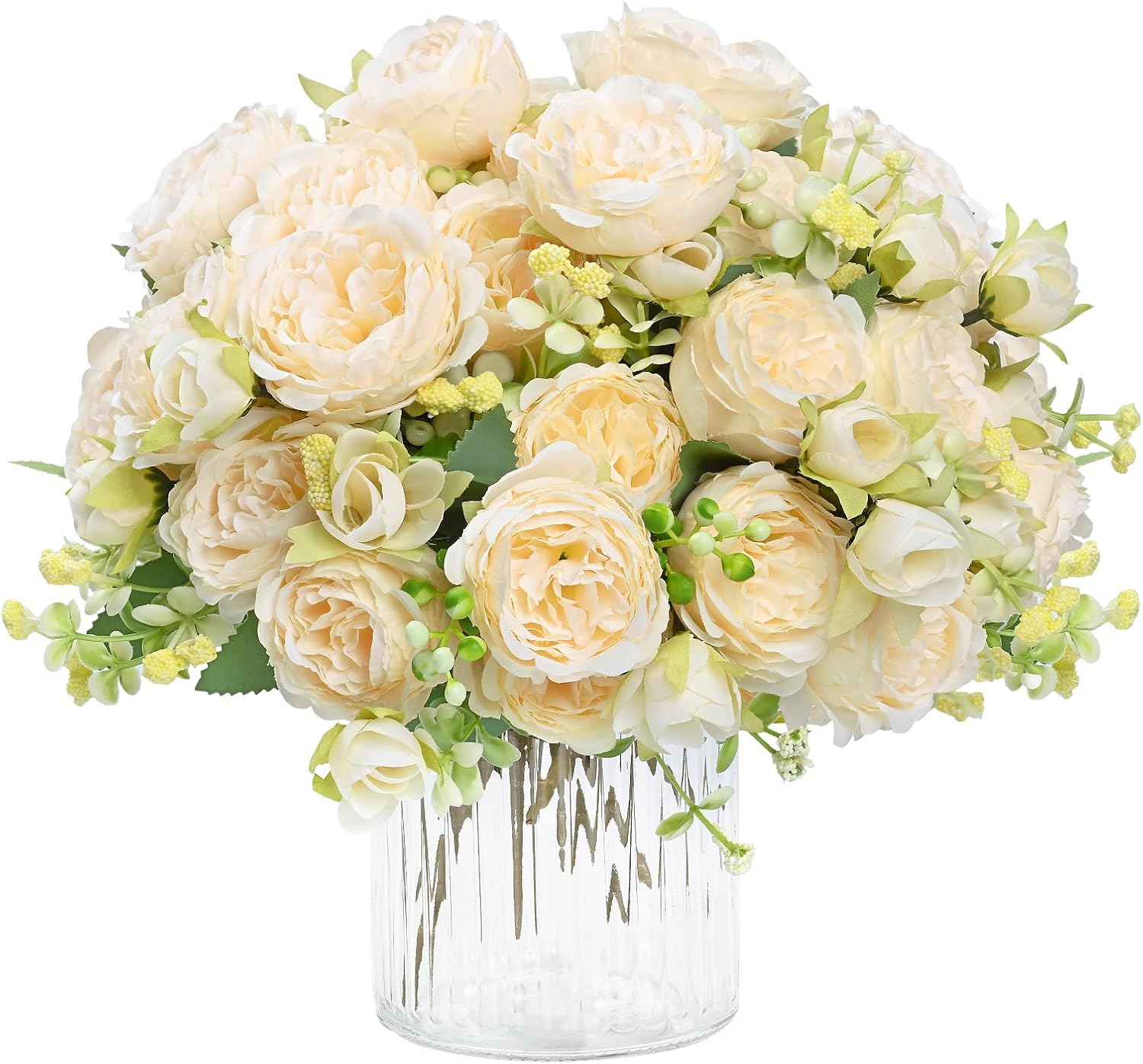 Light Pink Artificial Peony Flower Bouquet - Image 26