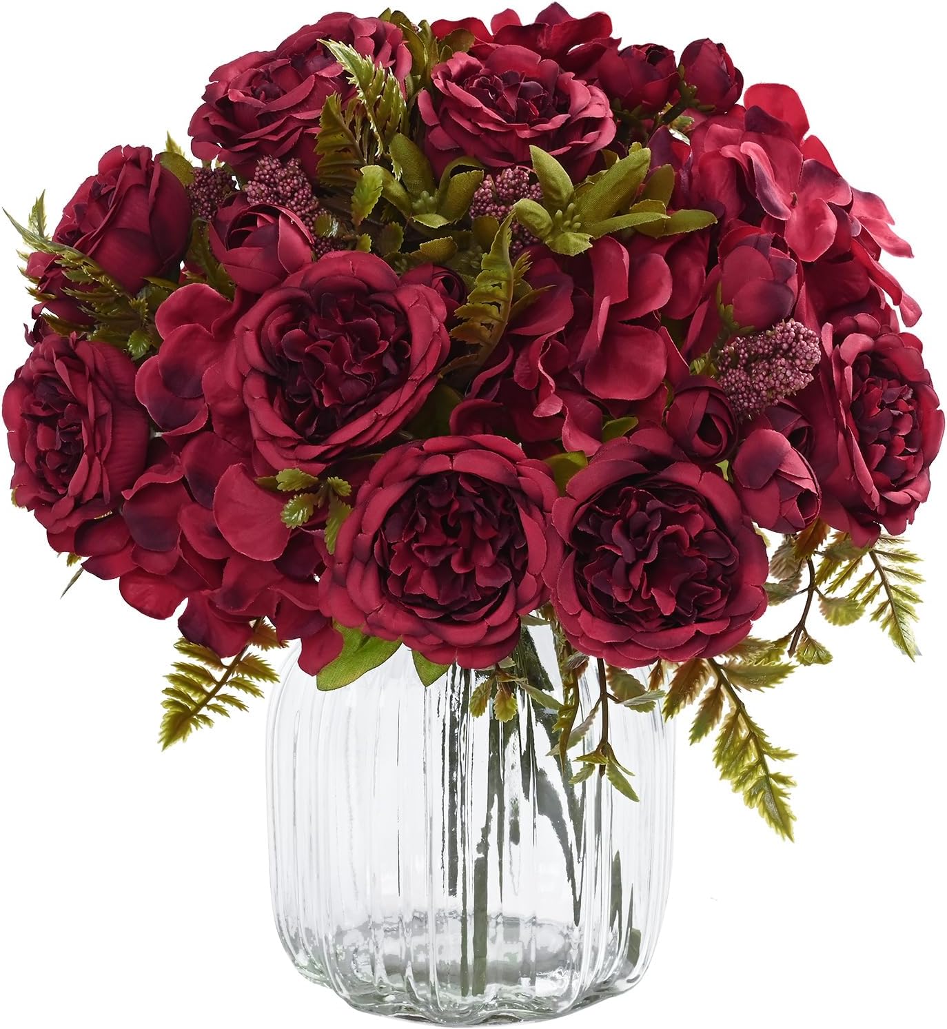 Light Pink Artificial Peony Flower Bouquet - Image 27