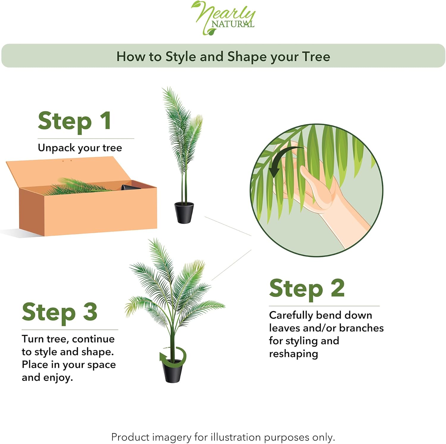 Nearly Natural Areca Palm With Vase Silk Plant, 38″ X 27″ X 25″ Product - Image 3